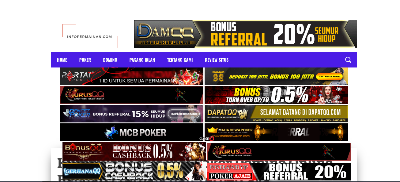 Infopermainan - Kumpulan Daftar Situs Judi Poker Online Resmi Dan Terbaru 2020 - 2021